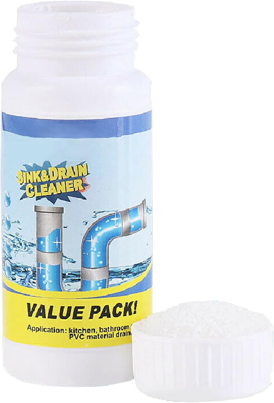 Desentupidor de Esgotos Potente 110g – Remove Entupimentos em Minutos