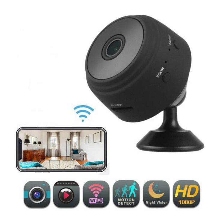 Mini Câmara de Vigilância Wi-Fi sem Fios