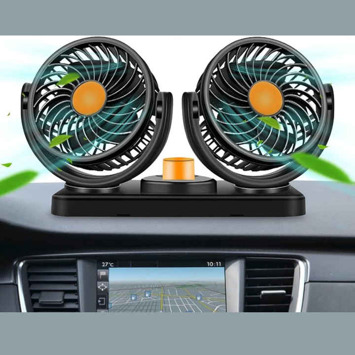 Ventoinha Dupla de Carro USB
