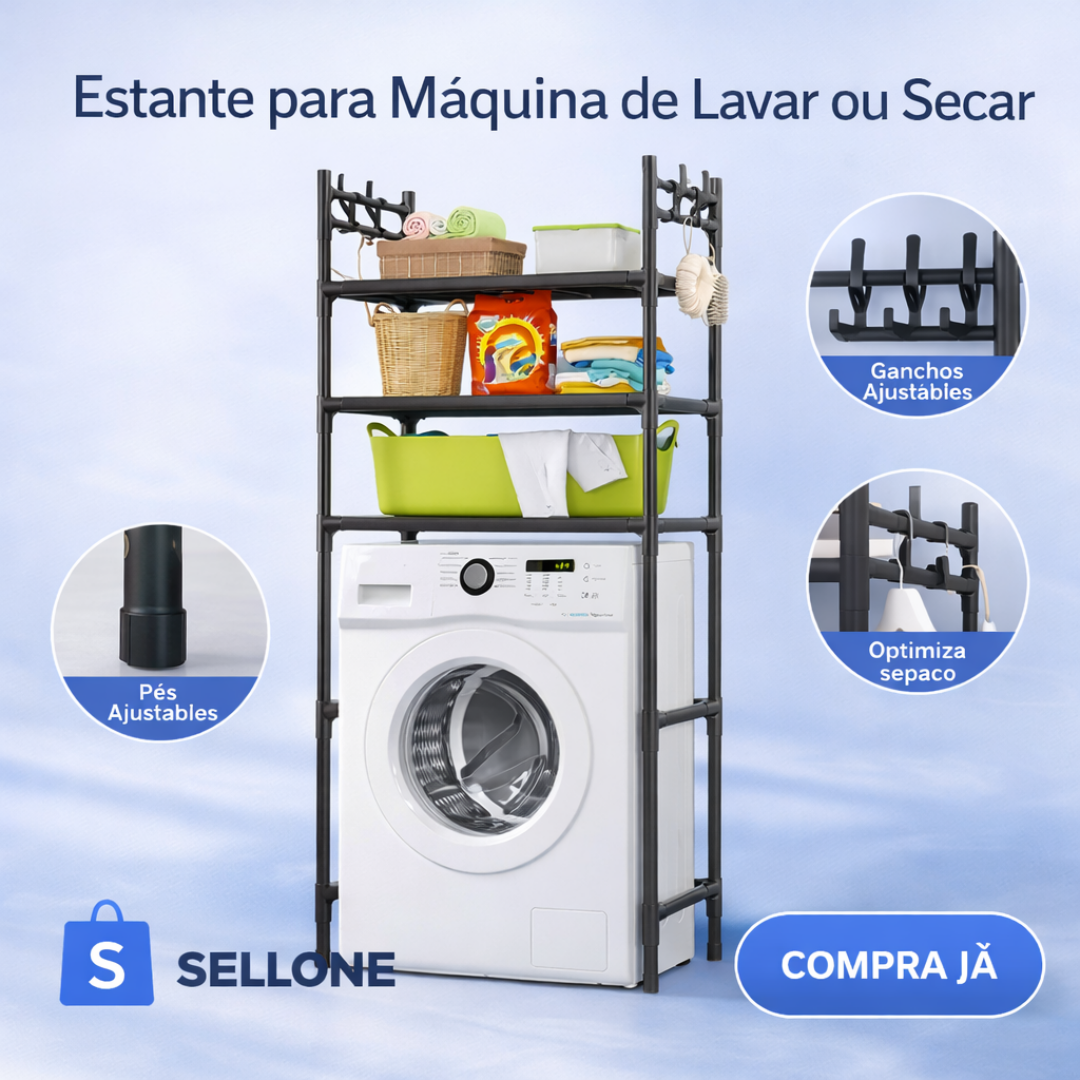 Estante para Máquina de Lavar ou Secar