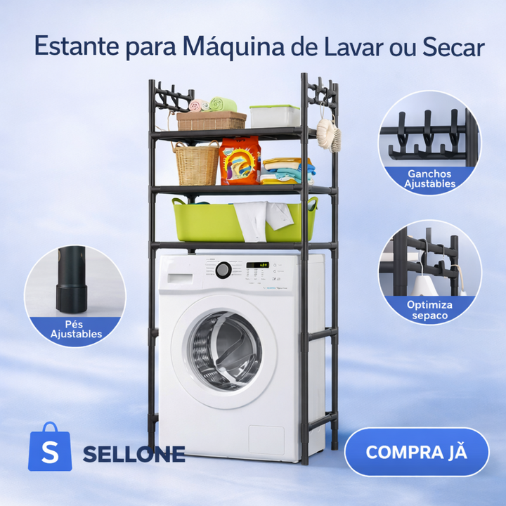 Estante para Máquina de Lavar ou Secar