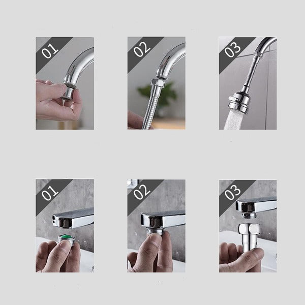 Extensor de Torneira Flexível 360º 3EM1