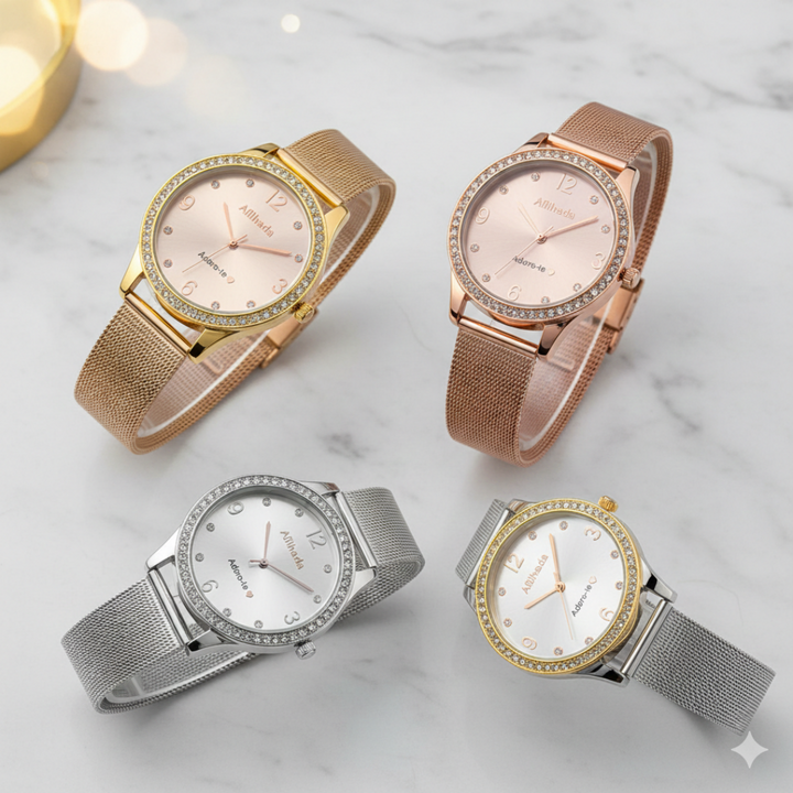 Relógio Adoro-te Afilhada em Aço