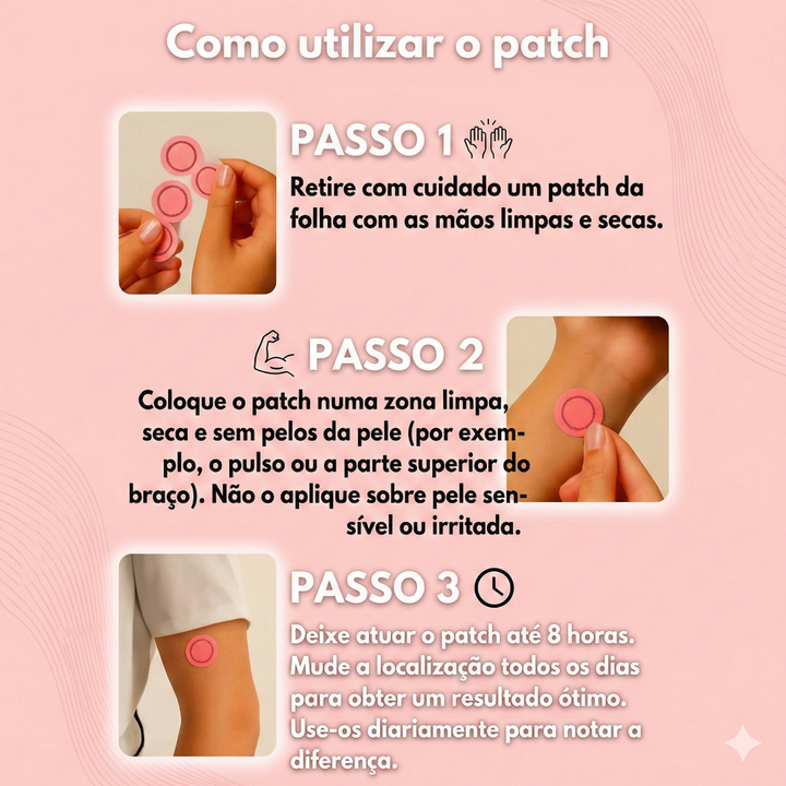 Adesivos GLP-1 – Apoio diário para o controlo do apetite e do metabolismo