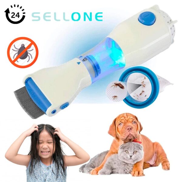 Pente Aspirador Elétrico Anti Piolhos