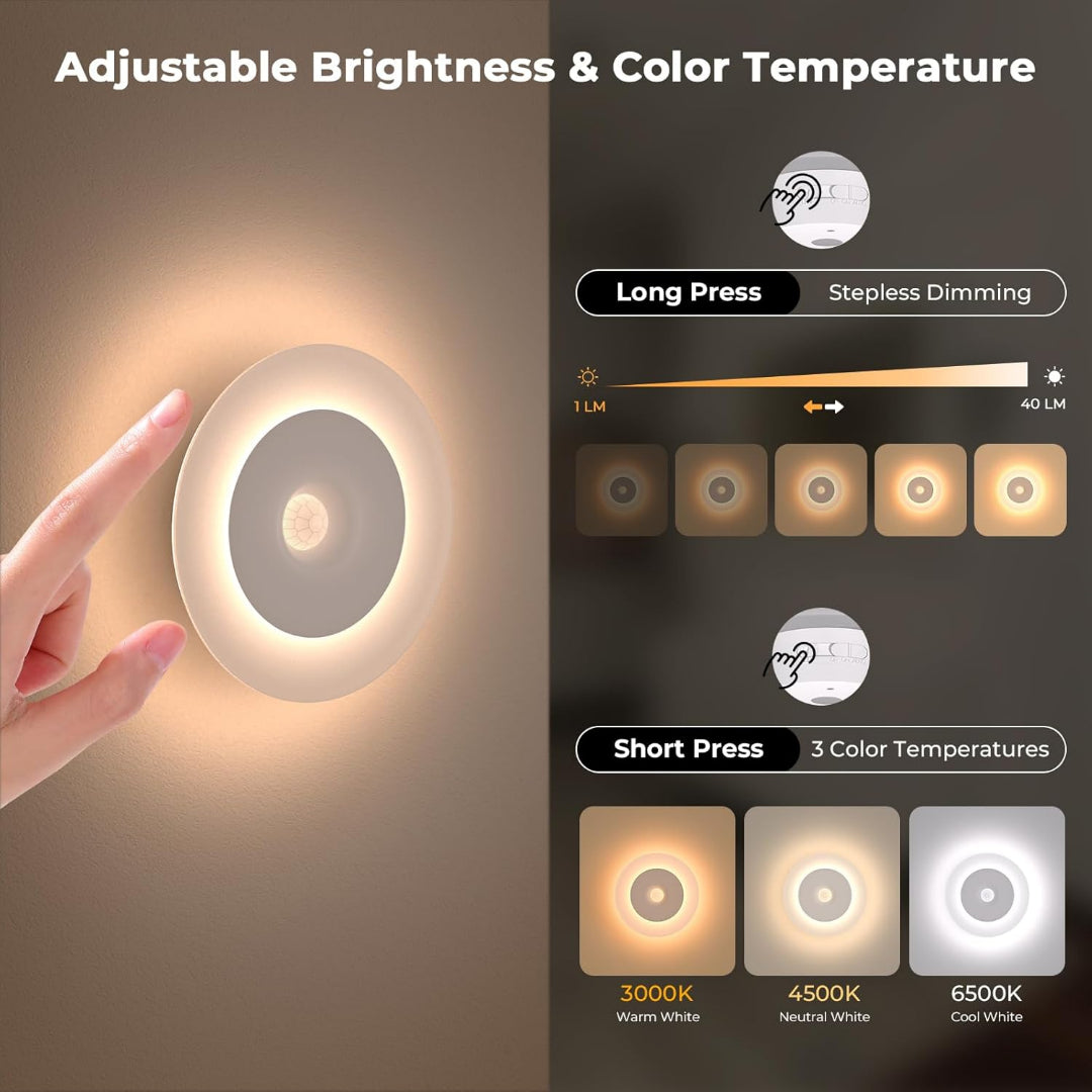 Luz nocturna LED con detector de movimiento