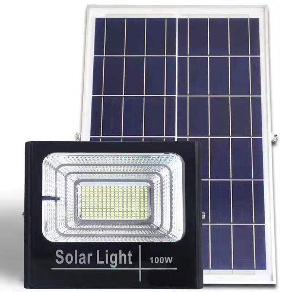 Luz Solar 100W com Painel Solar e Comando