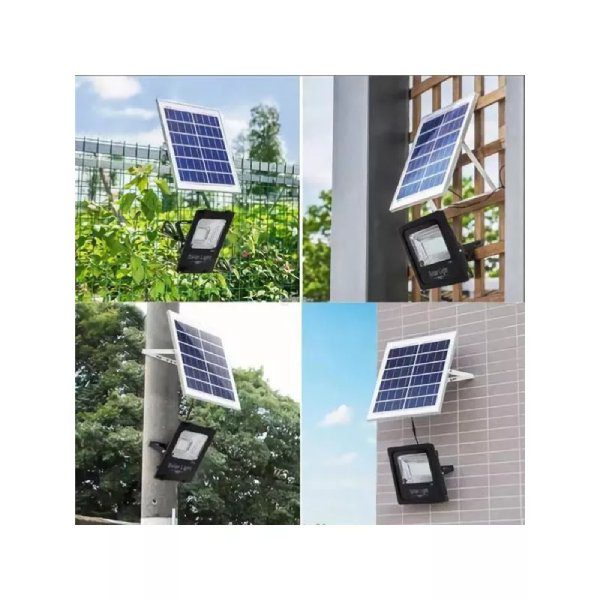 Luz Solar 100W com Painel Solar e Comando