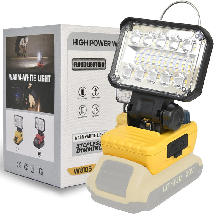 Luz de Trabalho 20W sem Fios Recarregável (OFERTA DE BATERIA 18V )