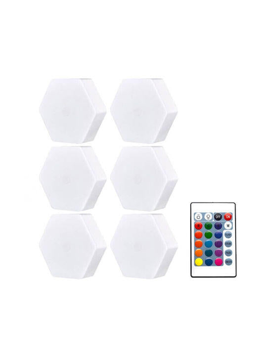 Luzes Decorativas Hexagonais RGBW
