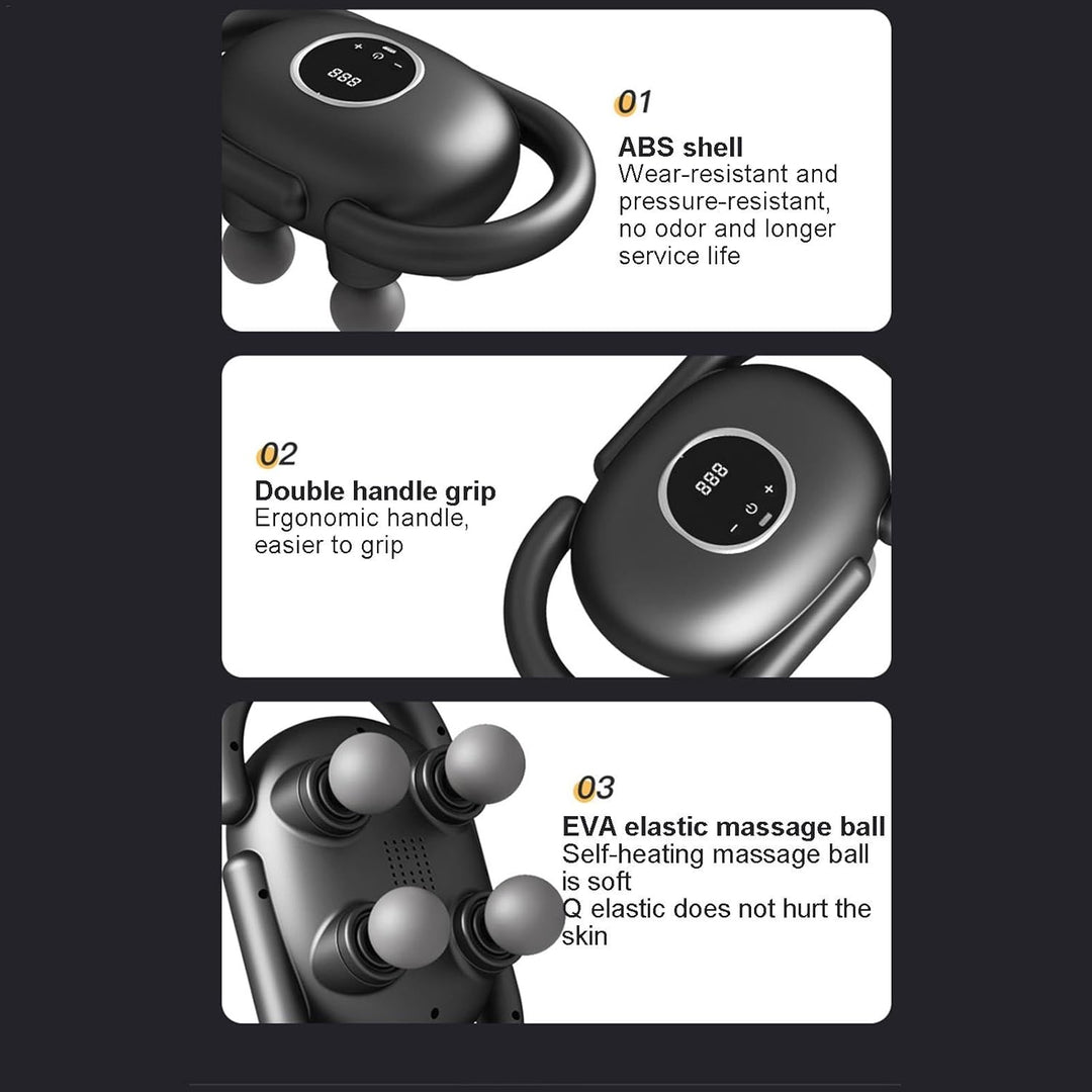 Massajador Muscular Portátil de 4 Cabeças