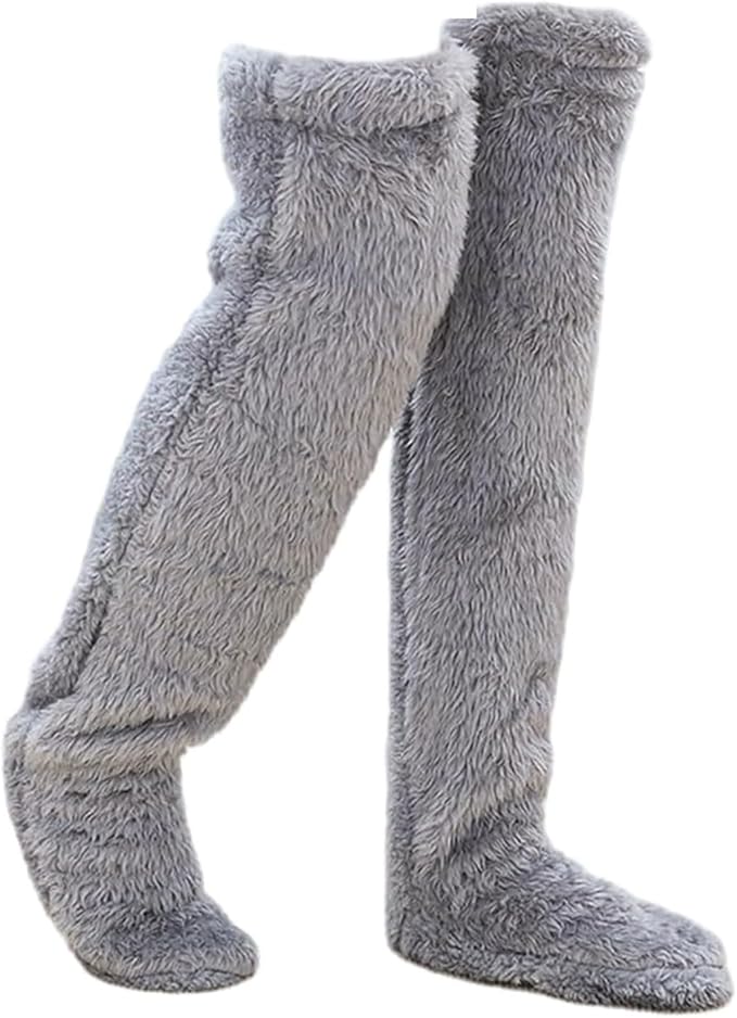 Meias de Peluche até aos Joelhos para Mulher
