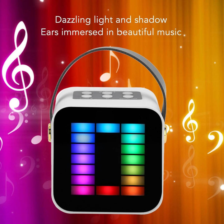 Mini Microfone com Altifalante Bluetooth e Luz RGB