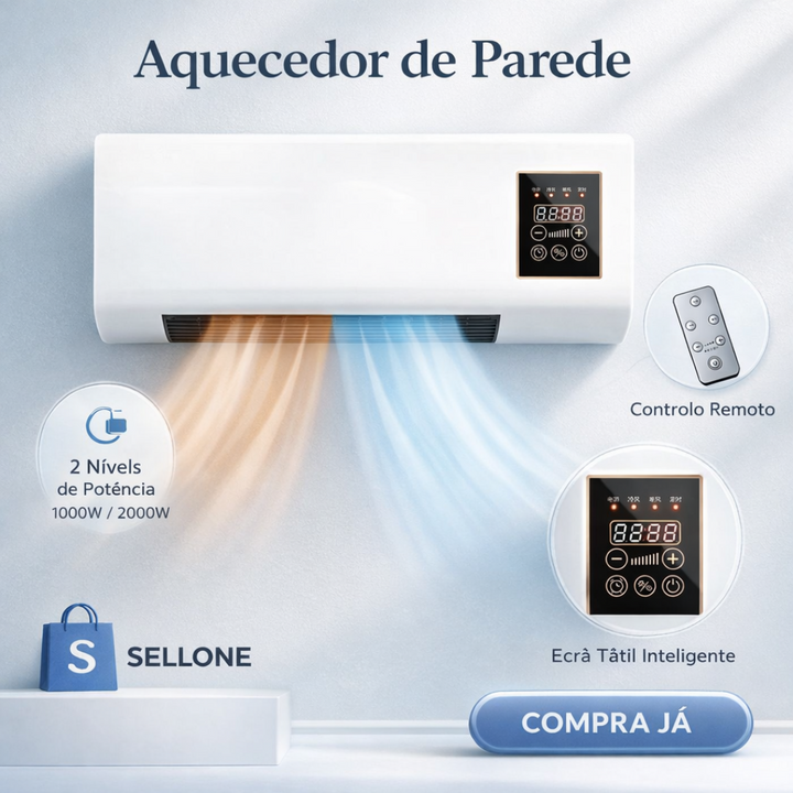 Mini Ar Condicionado de Parede