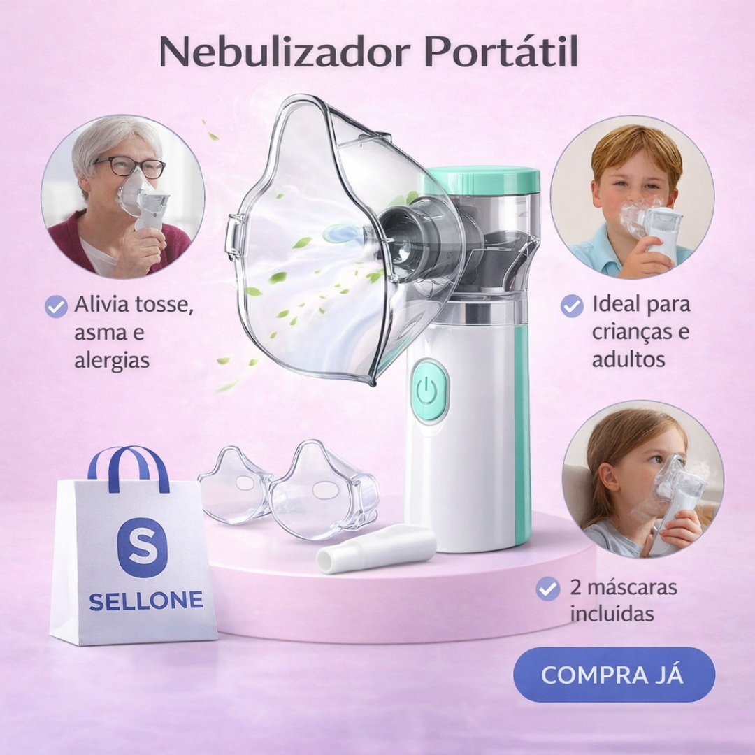 Nebulizador Portátil para Crianças e Adultos