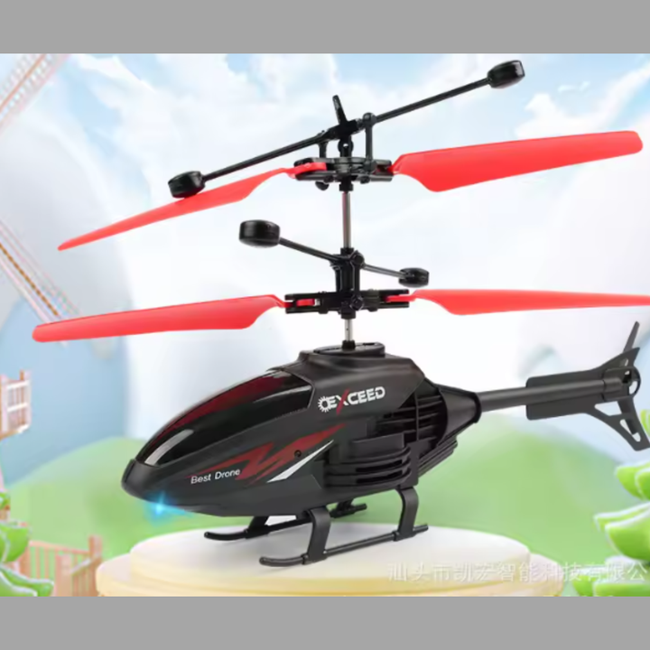 Helicóptero com Comando – Modelo Apache com Luzes LED