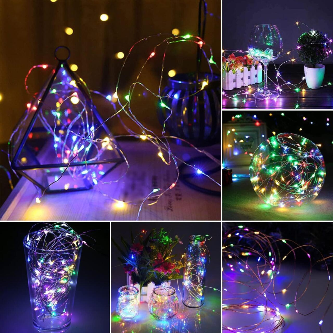 Grinalda de Luzes LED Multicolor – 50 LEDs