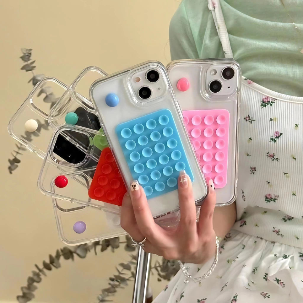 Pack de 10 Ventosas em Silicone para Telemóveis