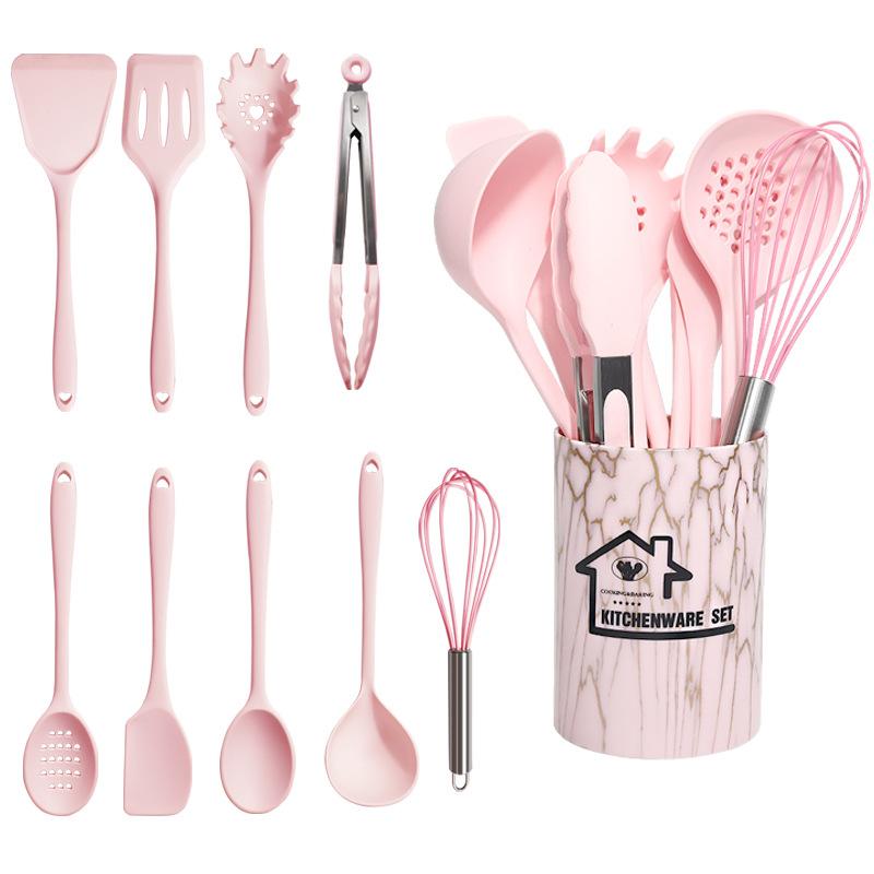 Pack de 18 Peças em Silicone de Utensílios de Cozinha