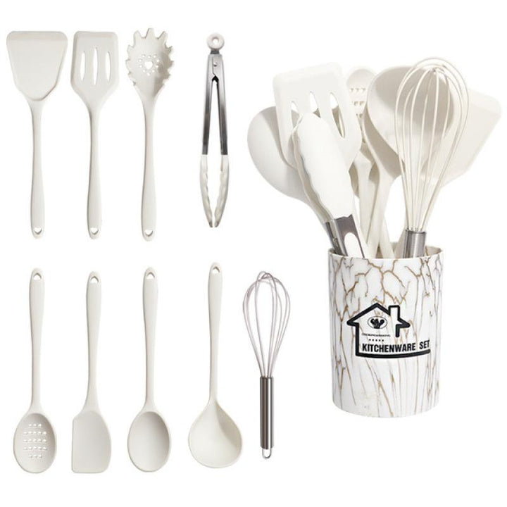 Pack de 18 Peças em Silicone de Utensílios de Cozinha