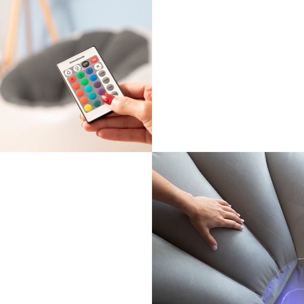 Poltrona Insuflável com LED Multicolor e Controlo Remoto Chight