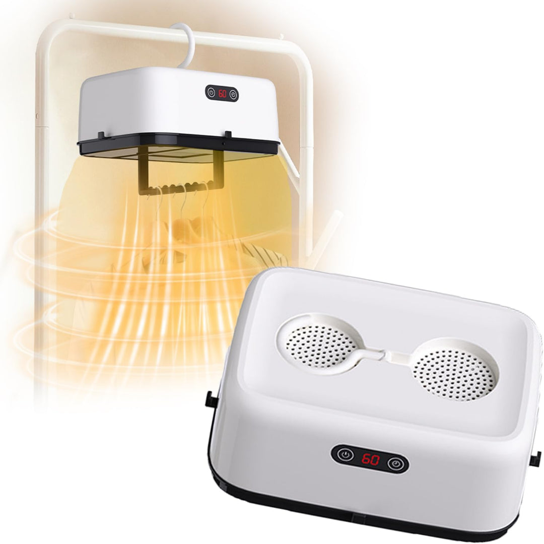 Secador de Roupa Portátil 600W com Temporizador – Compacto, Rápido e Eficiente