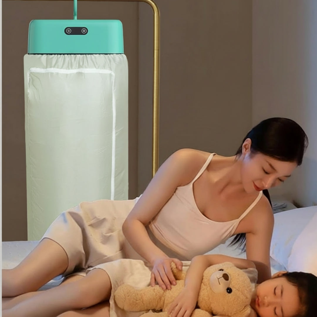 Secador de Roupa Portátil 600W com Temporizador – Compacto, Rápido e Eficiente