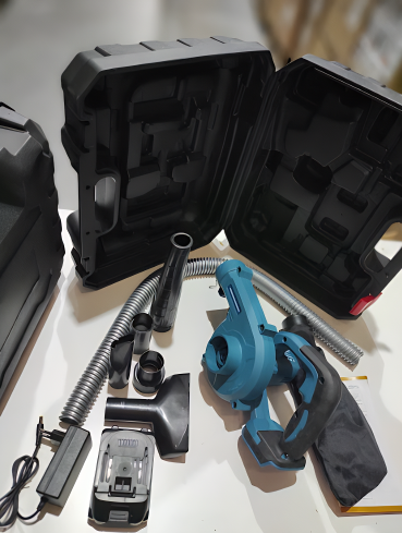 Soprador e Aspirador Elétrico com 2 Baterias Recarregáveis