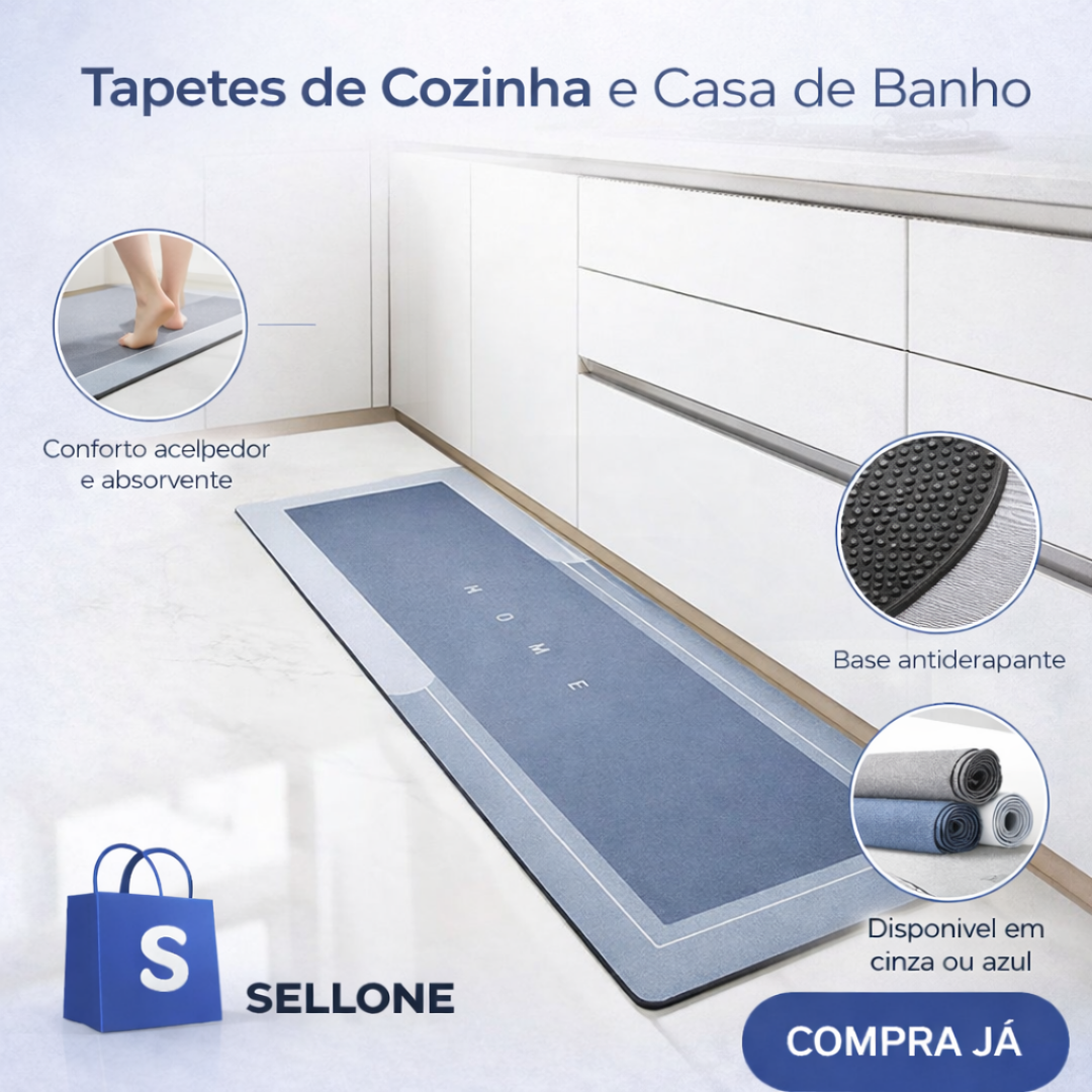 Tapetes de Cozinha e Casa de Banho