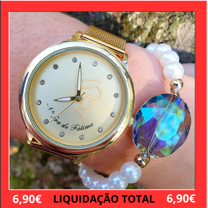 Relógio Fé em Nossa Senhora de Fátima
