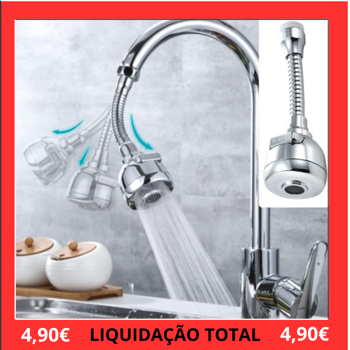 Extensor de Torneira Flexível 360º 3EM1