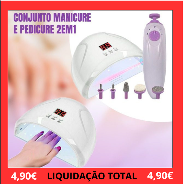 Conjunto Manicure e Pedicure 2EM1