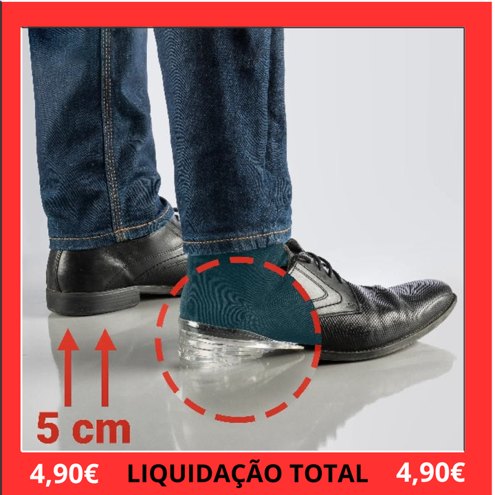 Palmilhas Elevadoras de Silicone X5 CM