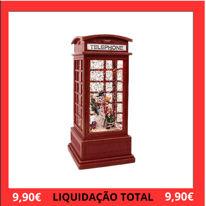 Cabine de telefone mágica Natal