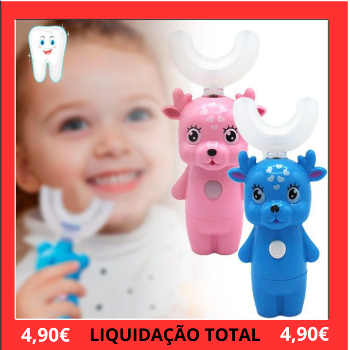 Escova de Dentes Infantil Forma de U Mod. Rena
