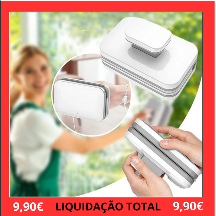 Limpa Vidros Dupla Face Magnético 3-10mm