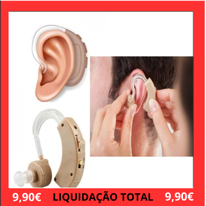 Aparelho Auditivo Atrás da Orelha com 6 Níveis de Volume