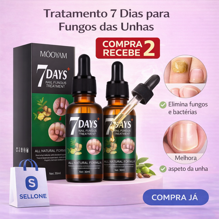 Tratamento de 7 Dias para Fungos das Unhas - COMPRA 1 RECEBE 2 UN