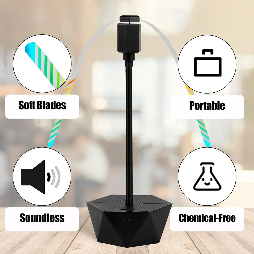 Ventilador Repelente de Moscas USB – Silencioso, Seguro e Sem Químicos