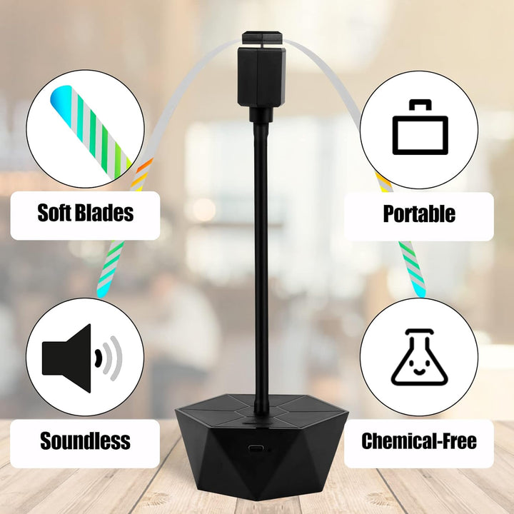 Ventilador Repelente de Moscas USB – Silencioso, Seguro e Sem Químicos