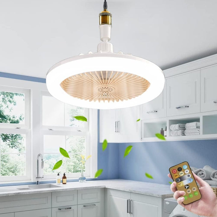 Ventilador de Teto 2 em 1 com Luz LED