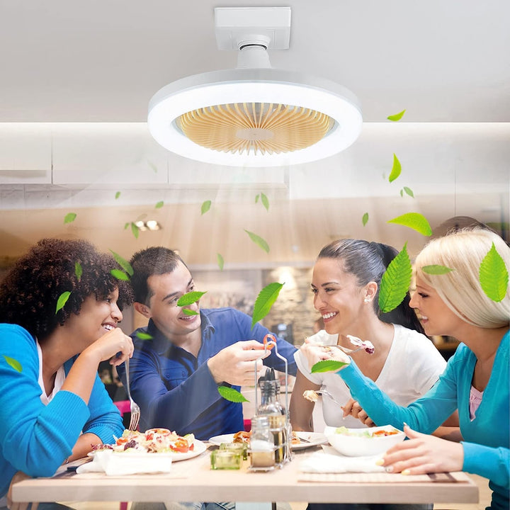 Ventilador de Teto 2 em 1 com Luz LED