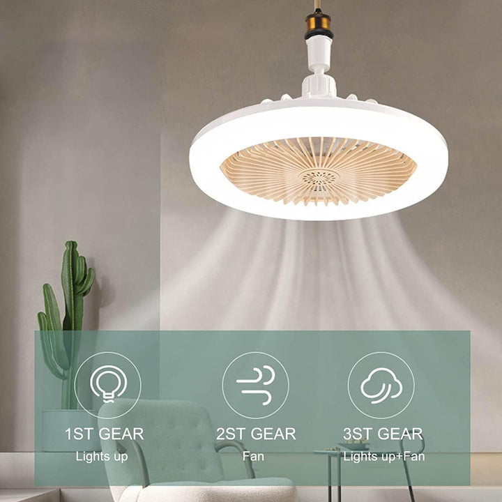Ventilador de Teto 2 em 1 com Luz LED