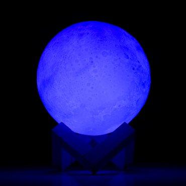 Candeeiro Lua 3D