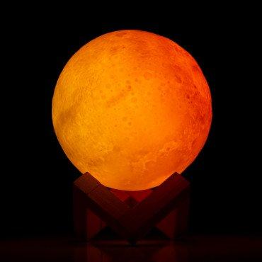 Candeeiro Lua 3D