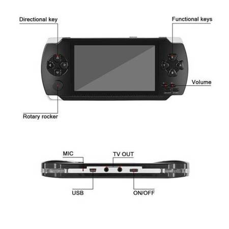 Consola Portátil X6 8GB + 1000 Jogos