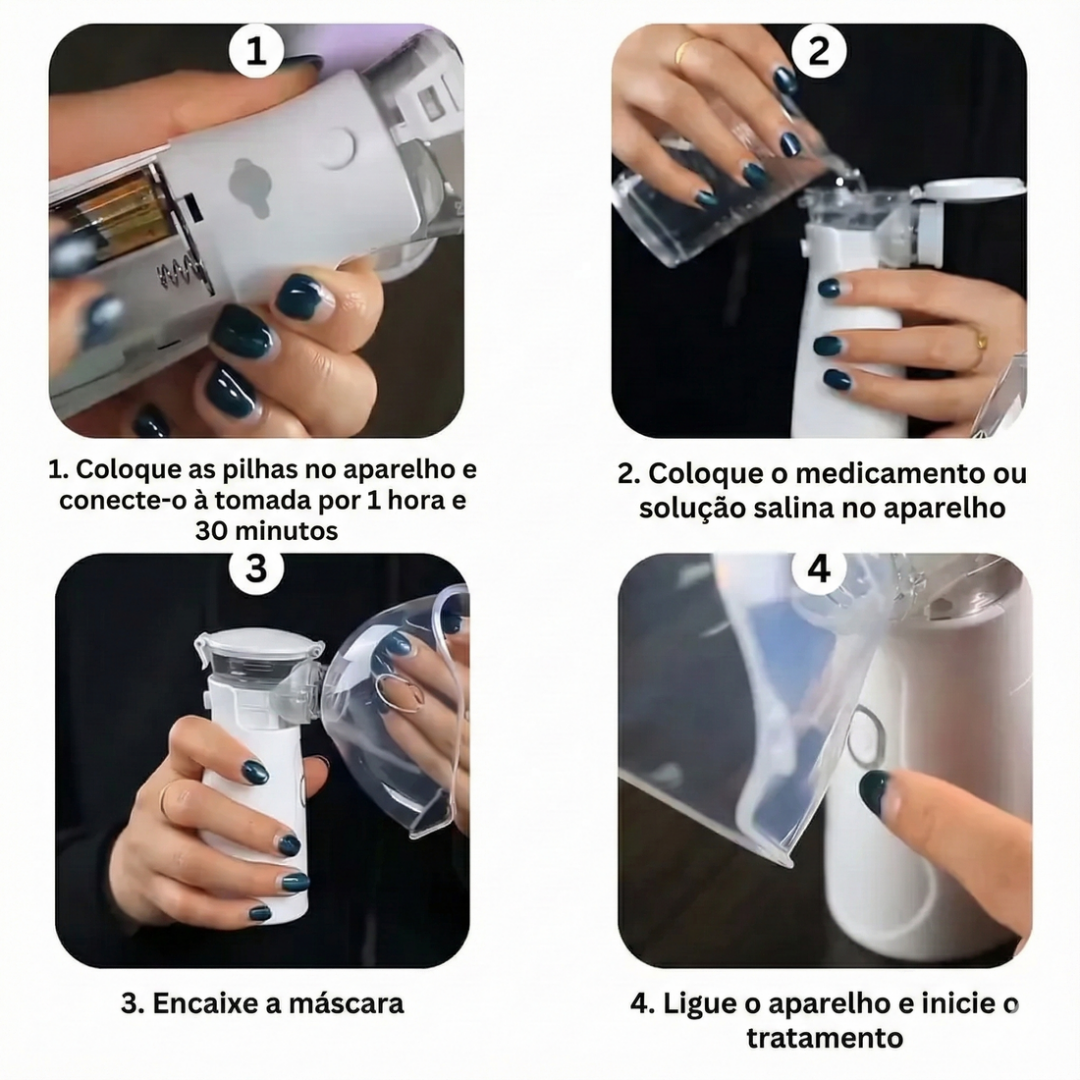 Nebulizador Portátil para Crianças e Adultos