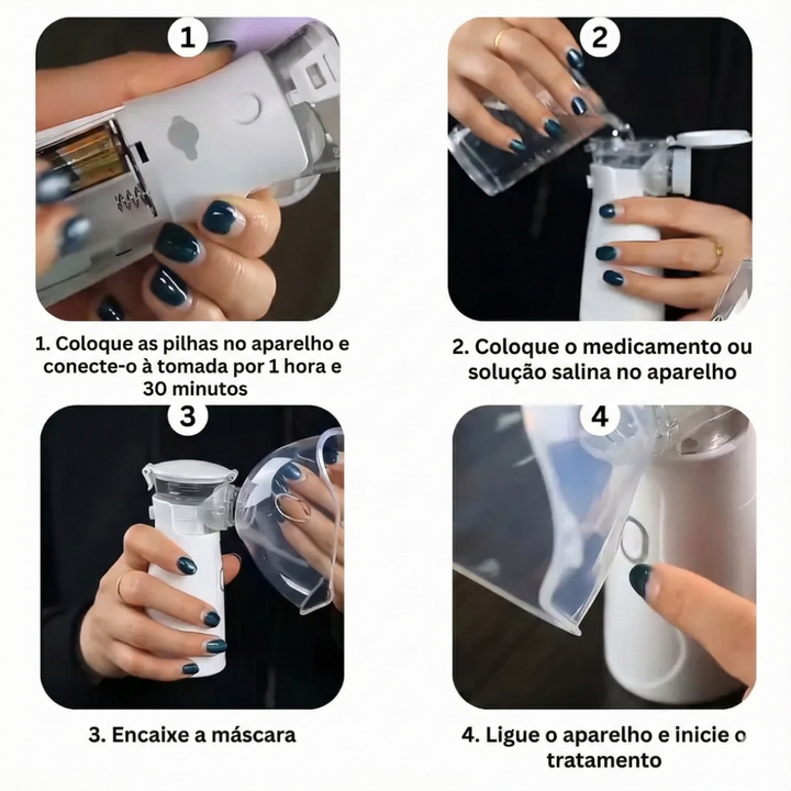 Nebulizador Portátil para Crianças e Adultos