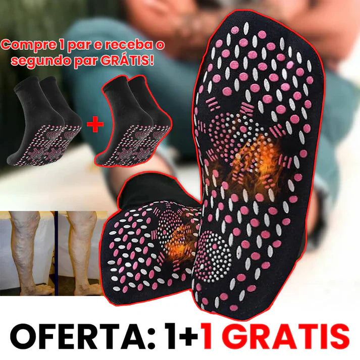 Meias de Acupressão Anti Varizes - COMPRA 1 RECEBE 2