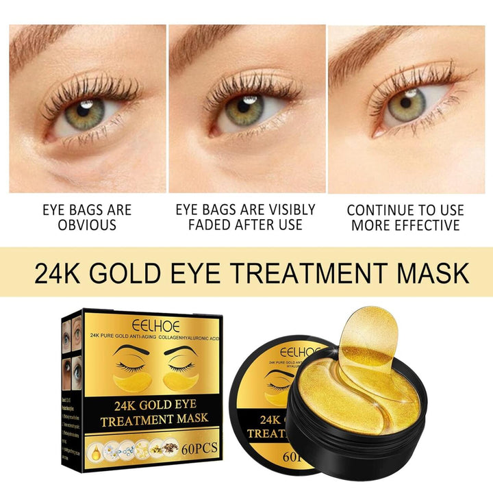 Adesivos de Ouro 24K para Olhos – 60 Unidades